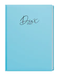 Täglicher Terminkalender - David - Pastell - A5 - blau